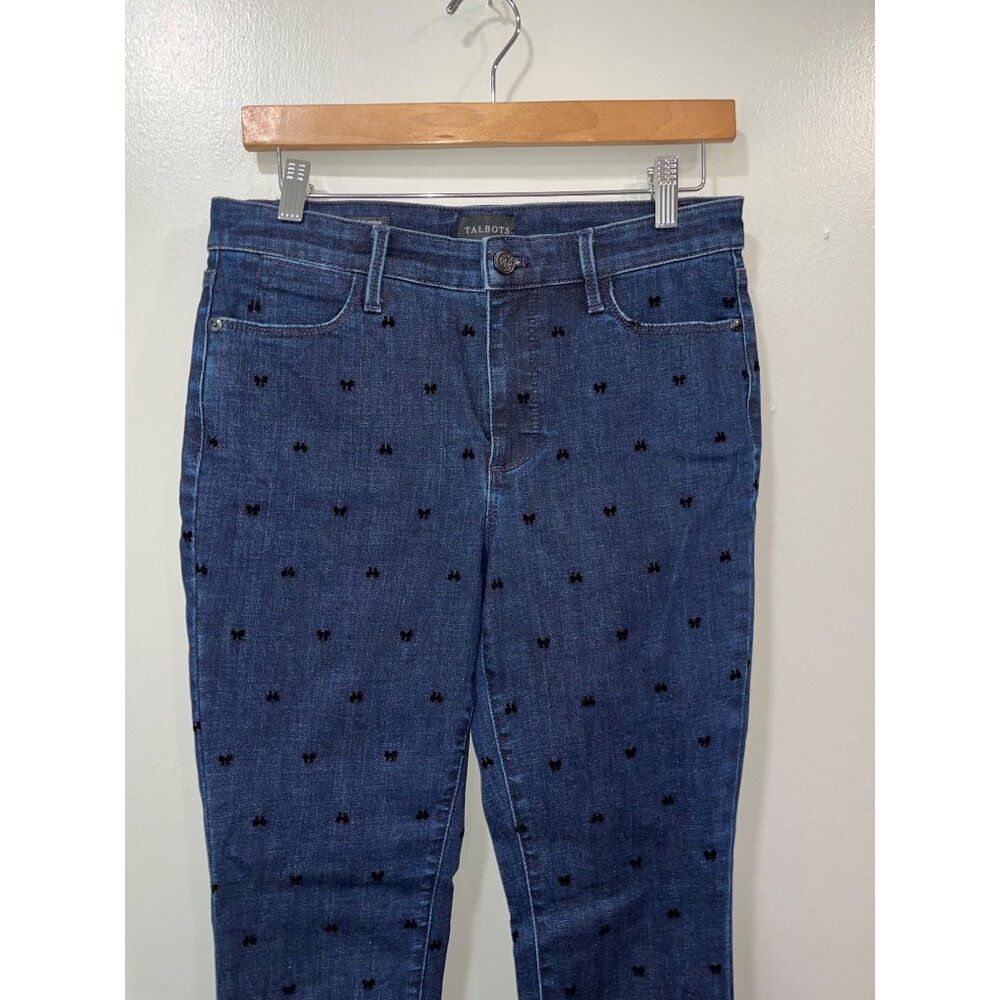 Dark Blue Embroidered Women’s Jeans